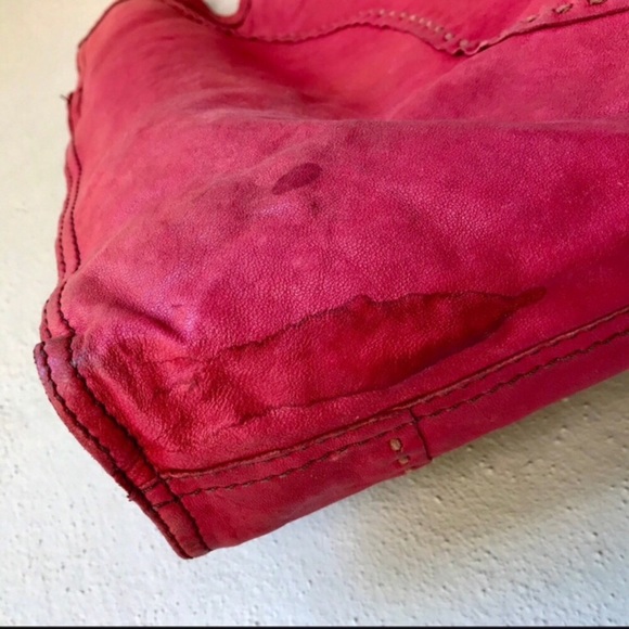 Lucky Brand Purse Abbey Road Red Leather Crossbody Messenger Bag - Picture 6 of 9